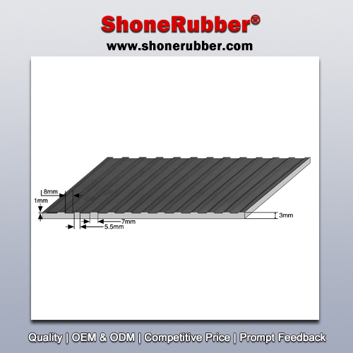 Broad Ribbed Runner Floor ShoneRubber