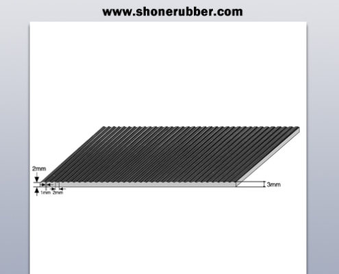 Fine Ribbed Rubber Floor ShoneRubber